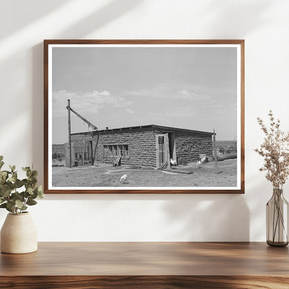 Adobe Brick Chicken House Baca County Colorado 1939