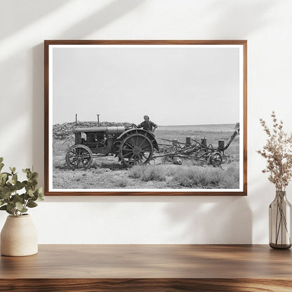 Mr. Bosley Operating Tractor in Baca County Colorado 1939