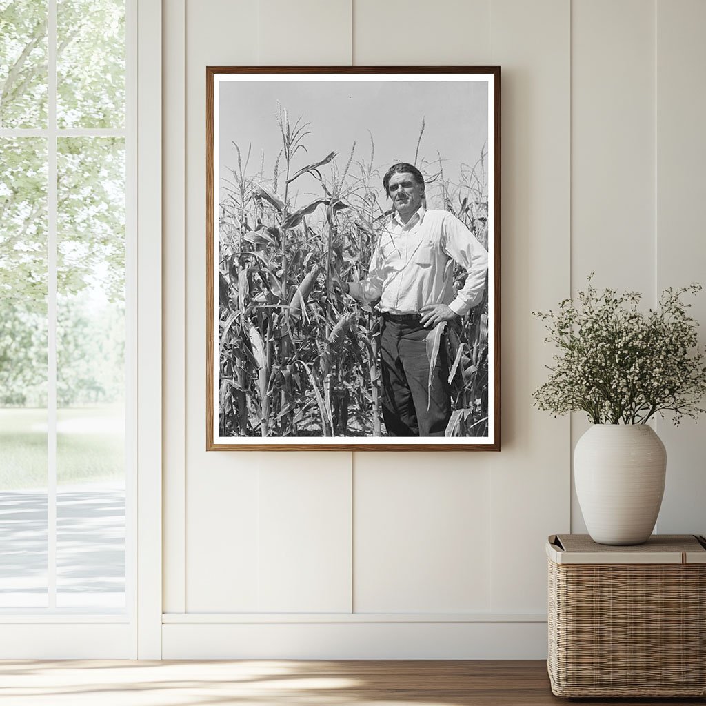 Ernest W. Kirk Jr. in Hybrid Corn Field Colorado 1939