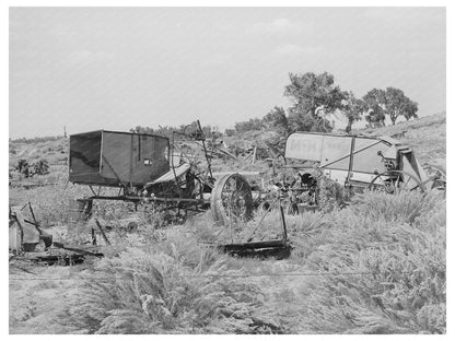 1939 Vintage Junkyard with Agricultural Implements Kansas