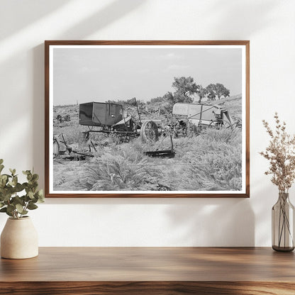 1939 Vintage Junkyard with Agricultural Implements Kansas