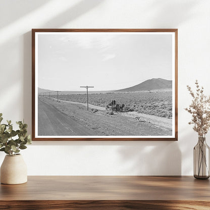 Sagebrush Landscape South of Costilla New Mexico 1939