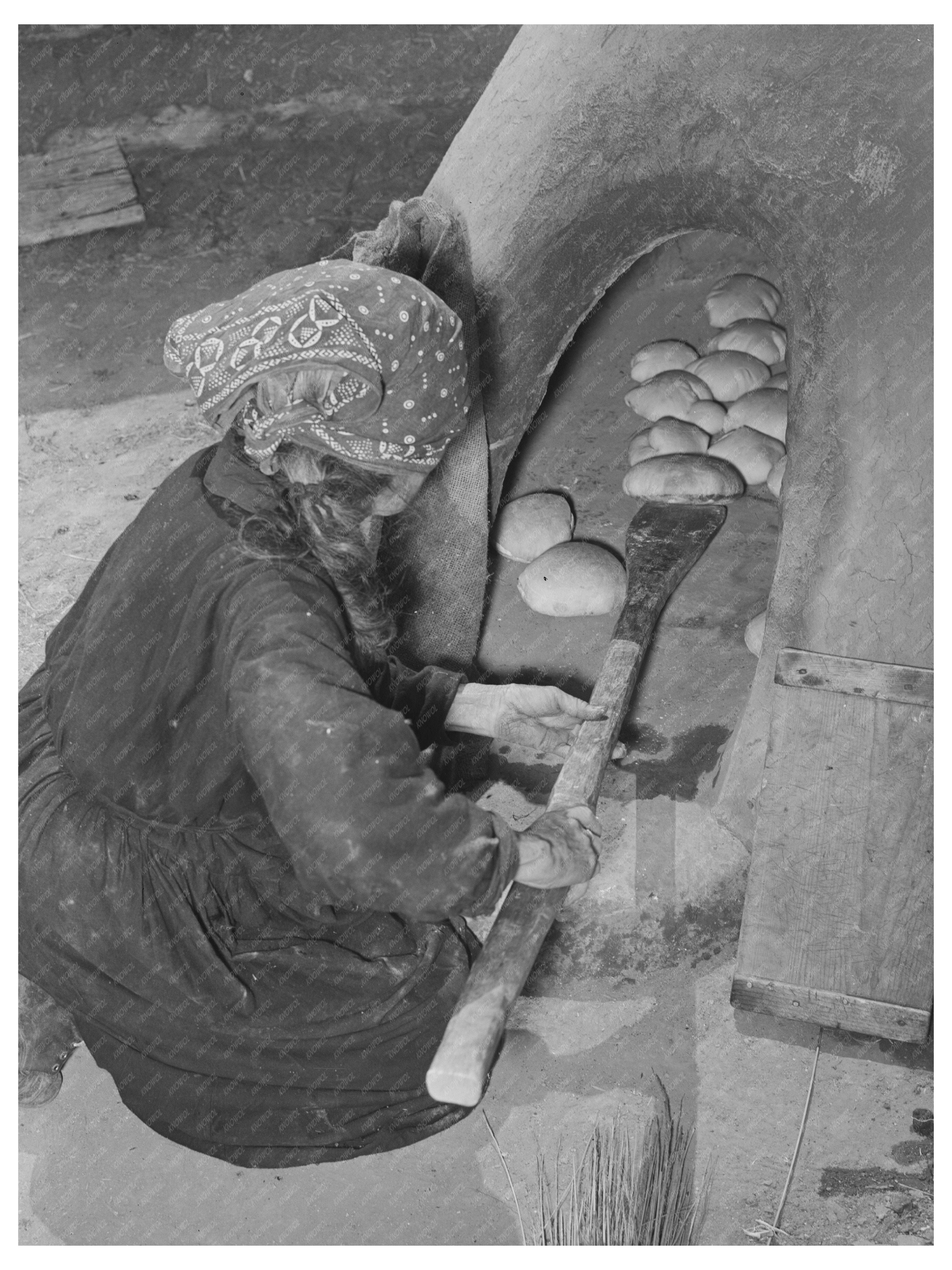 Traditional Bread Baking in New Mexico 1939