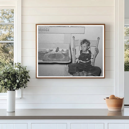 Spanish-American Boy with Tortilla Board Taos 1939