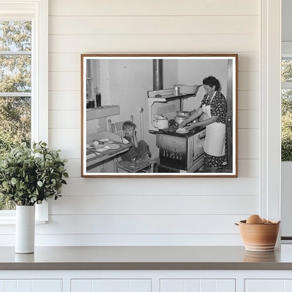 1939 Kitchen Scene of Ofelia Sandoval Making Tortillas