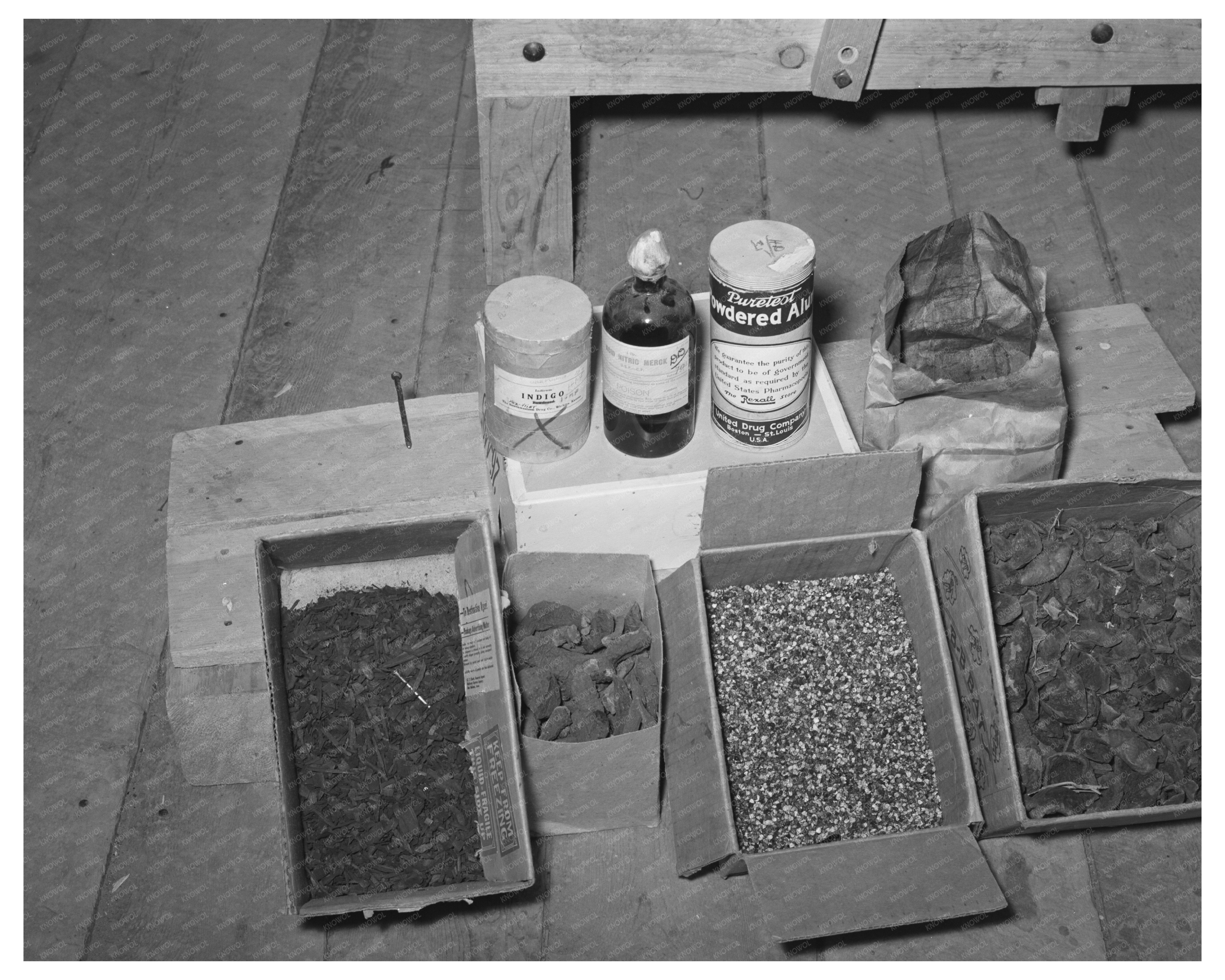 Wool Dyeing Materials in Costilla New Mexico 1939