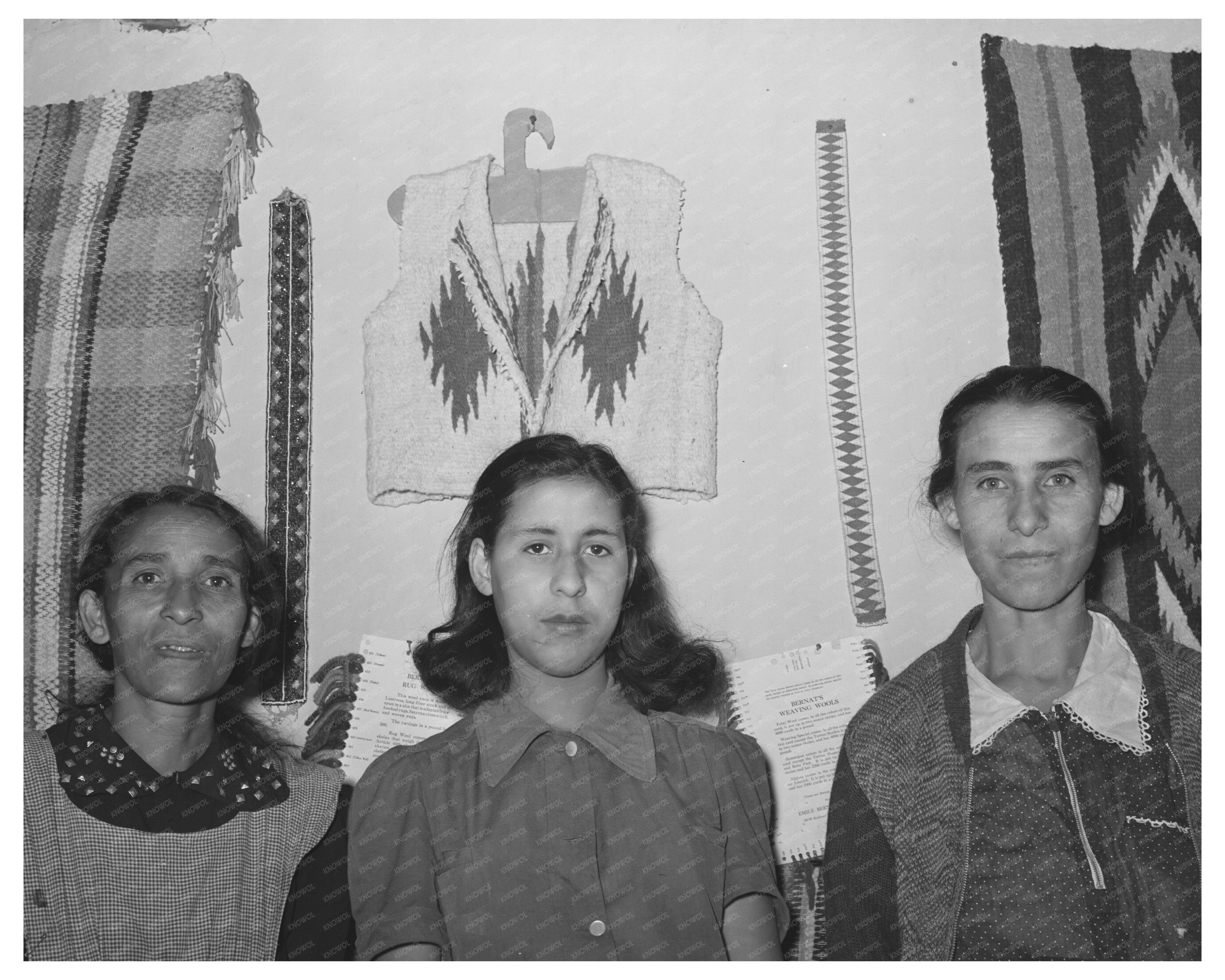 Spanish-American Women in WPA Weaving Project 1939