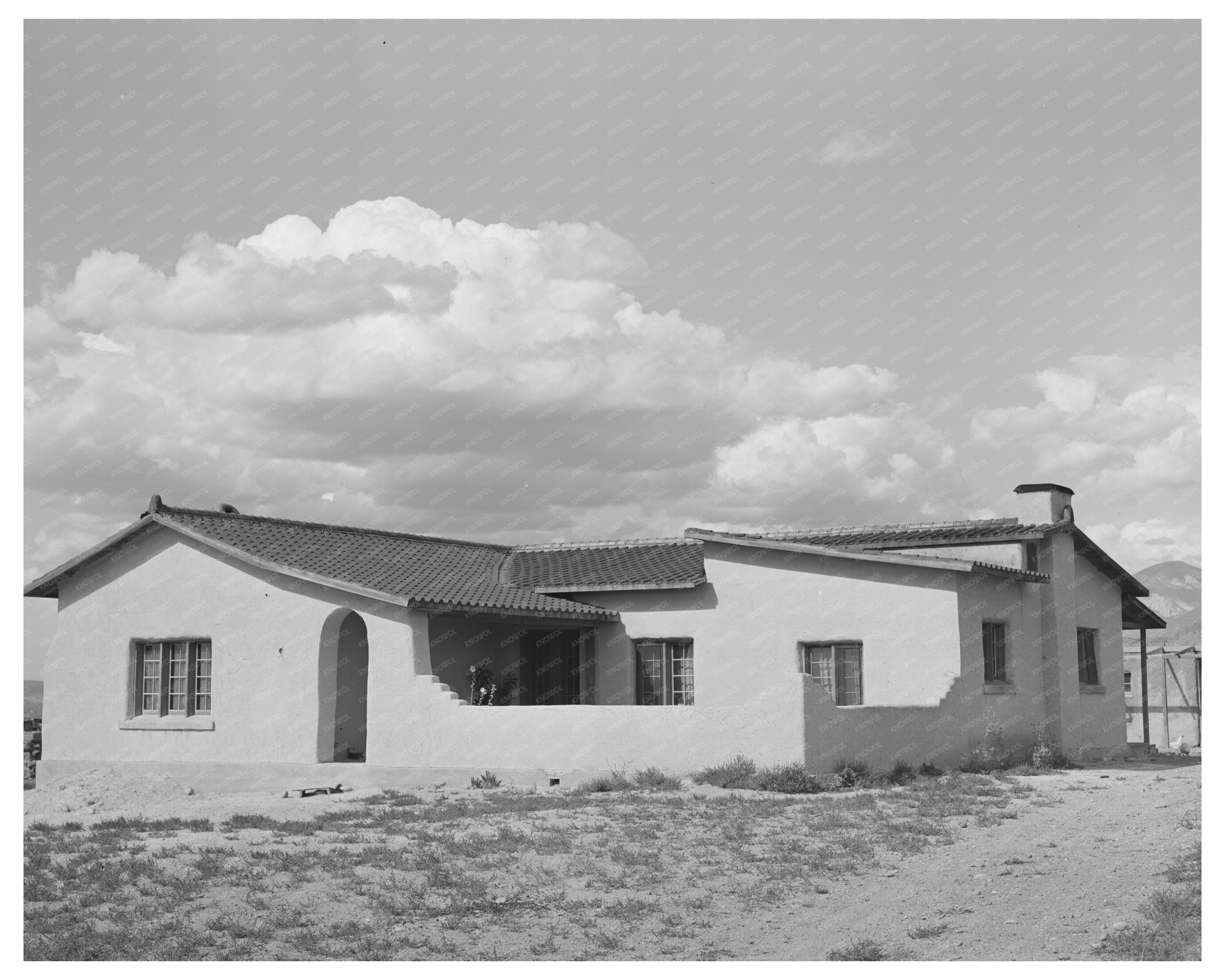 Spanish-American Home in Taos New Mexico 1939