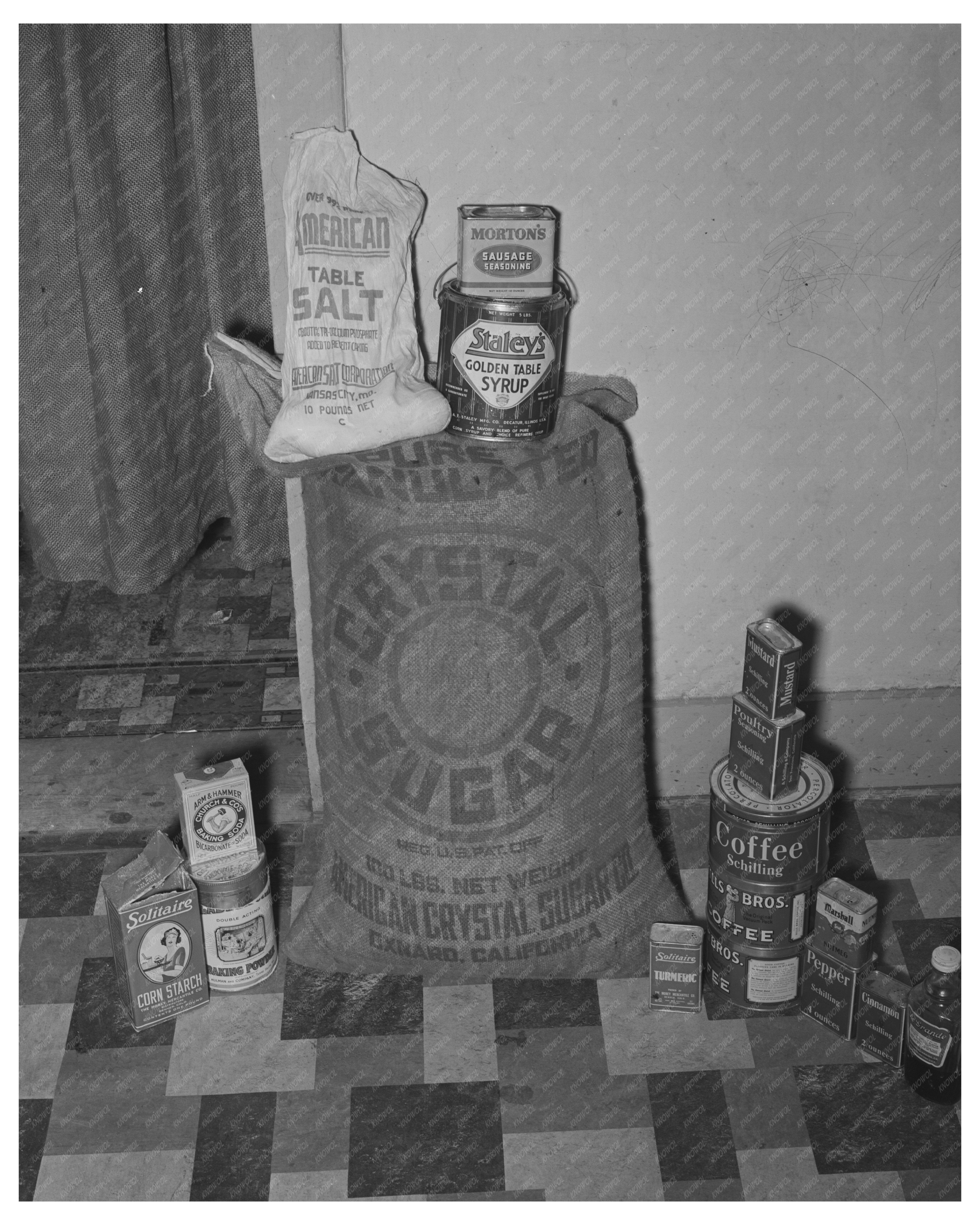 Spanish-American Client Shopping in Taos New Mexico 1939