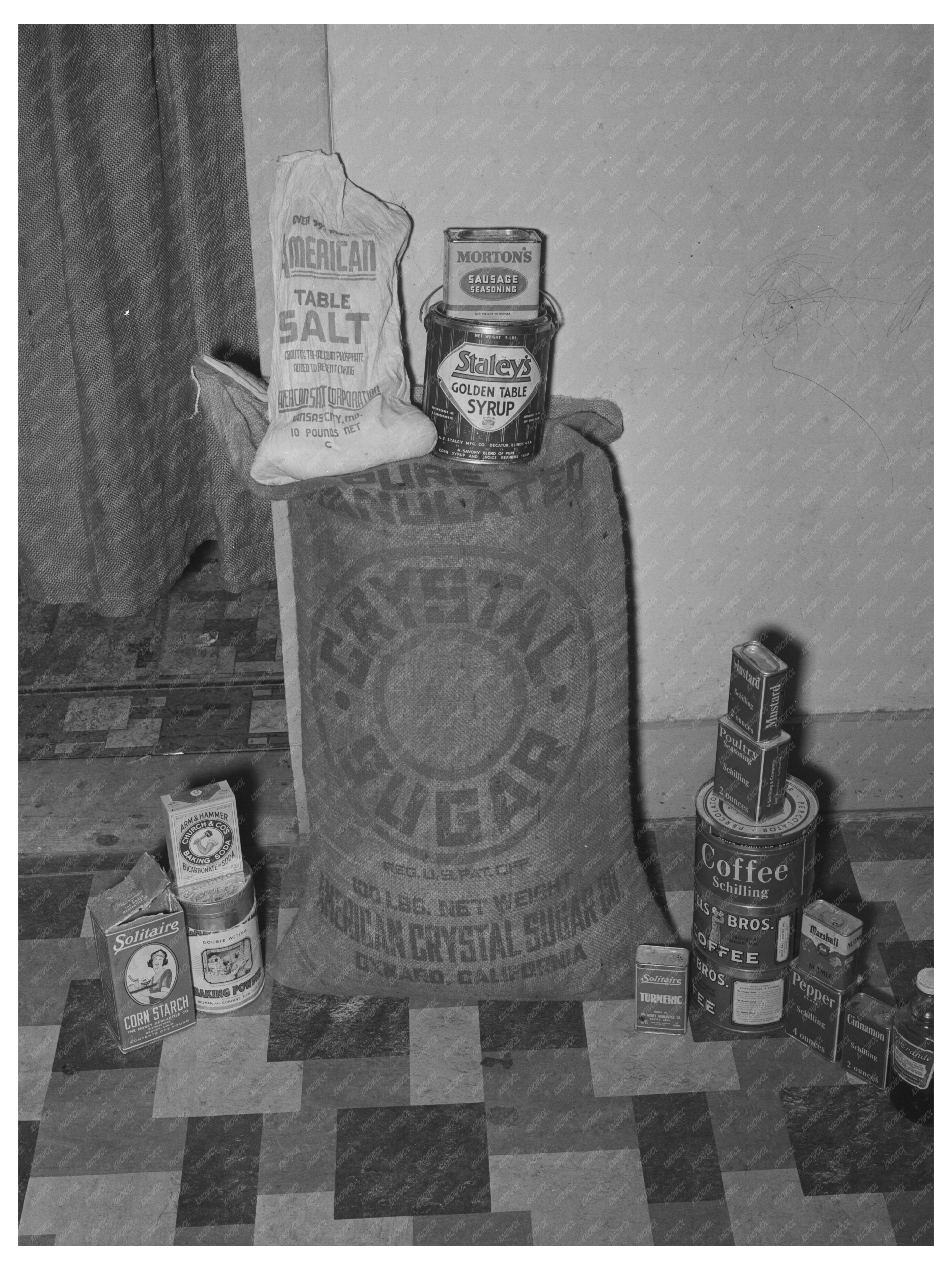 Spanish-American Client Grocery Shopping Taos 1939