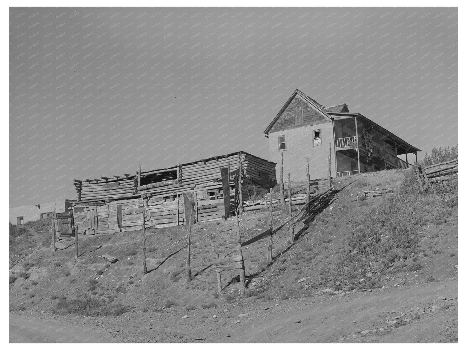 Barn and House in Questa New Mexico September 1939