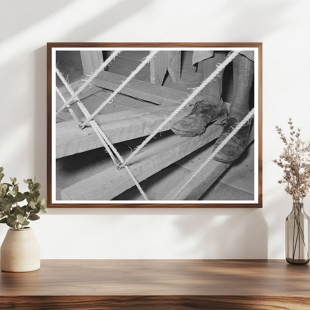 Spanish-American Woman Weaving Loom September 1939