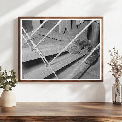 Spanish-American Woman Weaving Loom September 1939