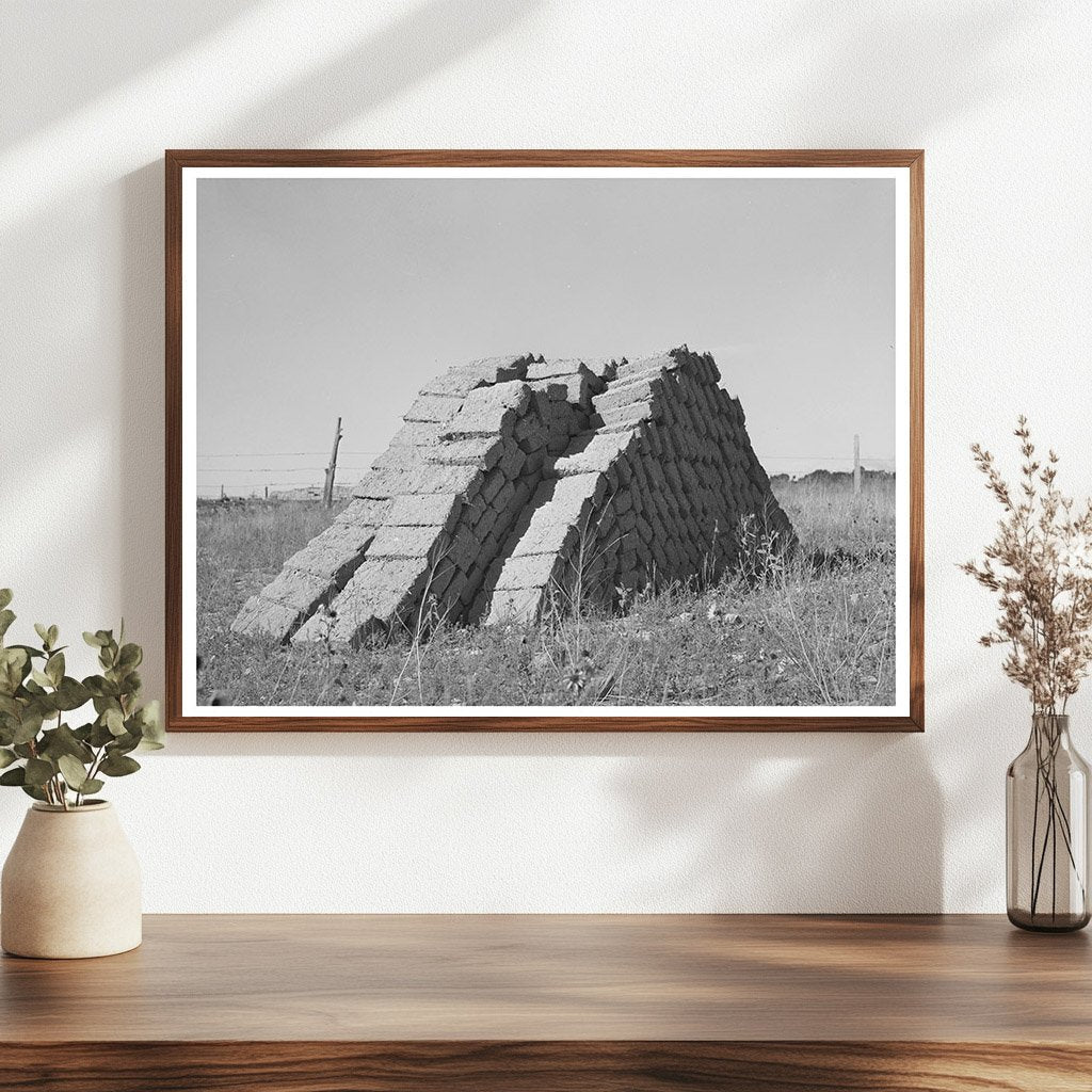 Adobe Brick Structure in Questa New Mexico 1939