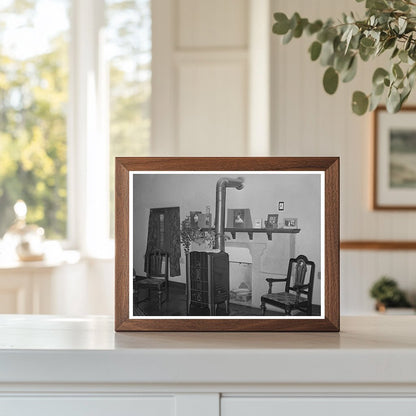 Spanish-American Farmhouse Interior Taos New Mexico 1939