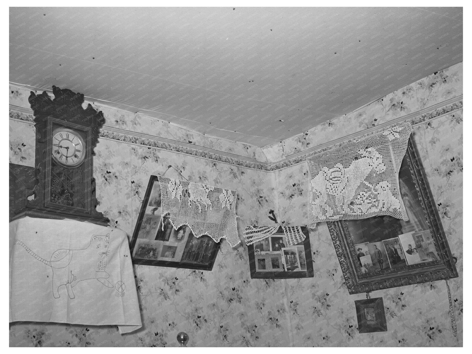 Spanish-American Living Room Taos New Mexico 1939