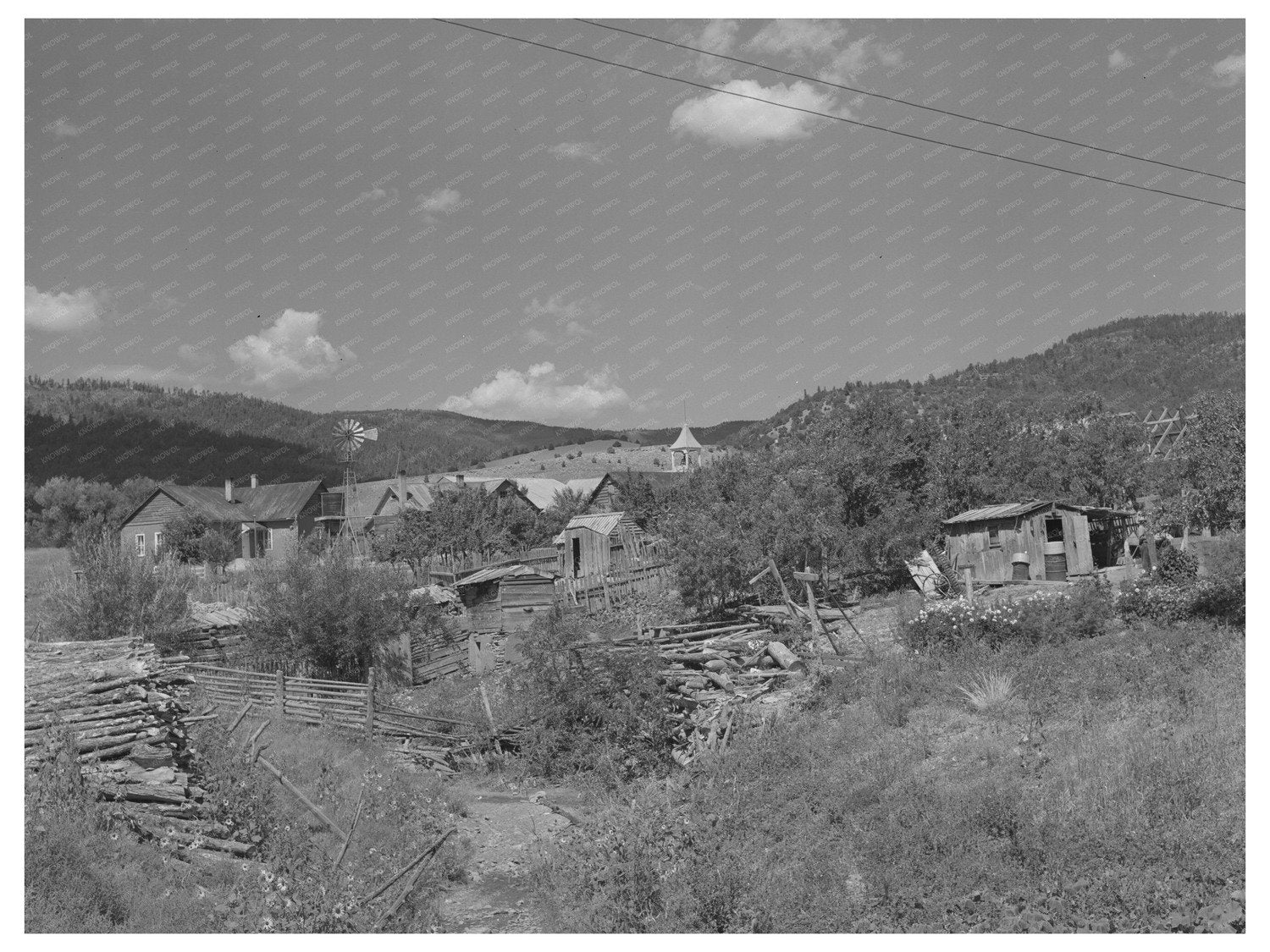 Holman New Mexico Town Center View September 1939