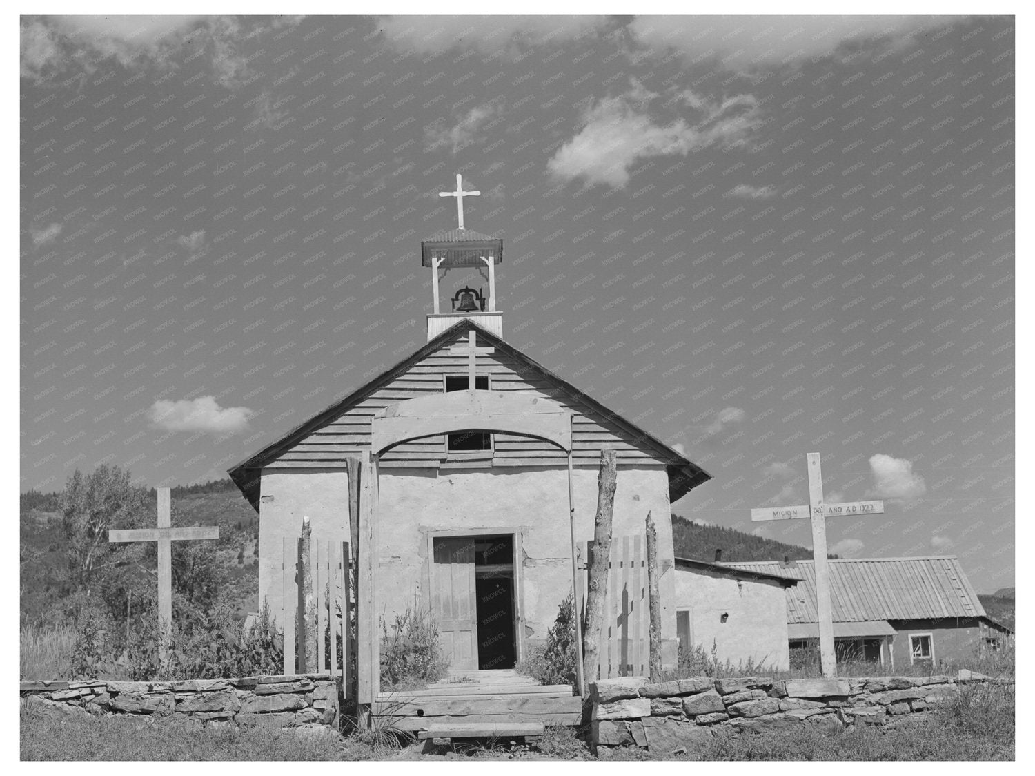 Vintage Church in Holman New Mexico September 1939