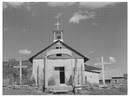 Vintage Church in Holman New Mexico September 1939