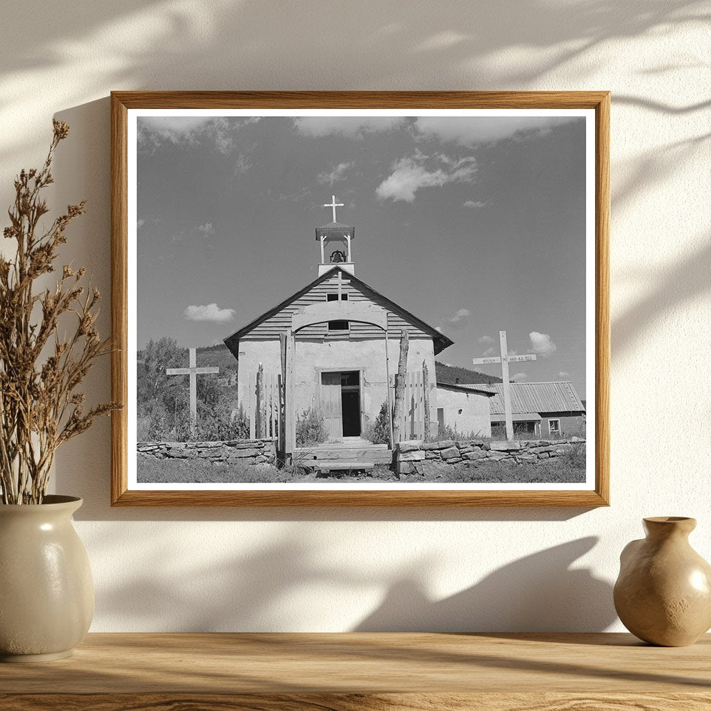 Historic Church in Holman New Mexico 1939