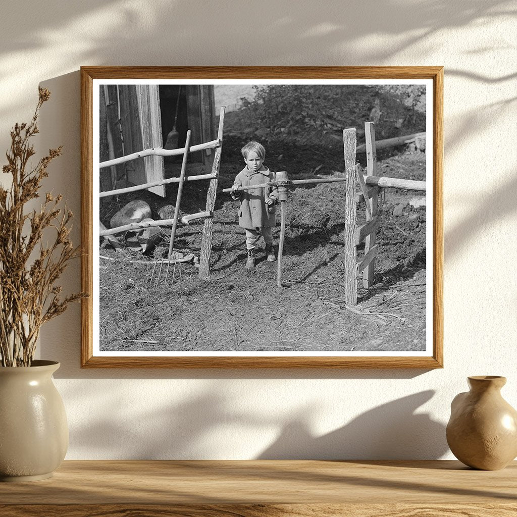 Son of FSA Client at Wagon Wheel Gate Vermont 1939