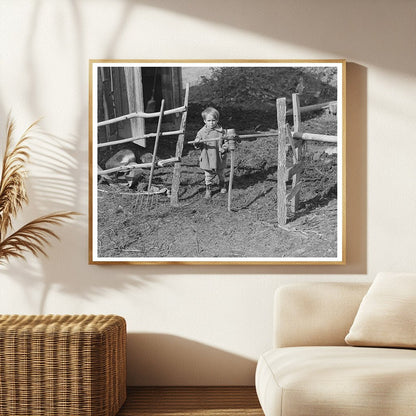 Son of FSA Client at Wagon Wheel Gate Vermont 1939