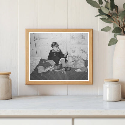 Young Girl Playing at Home in Bradford Vermont 1939