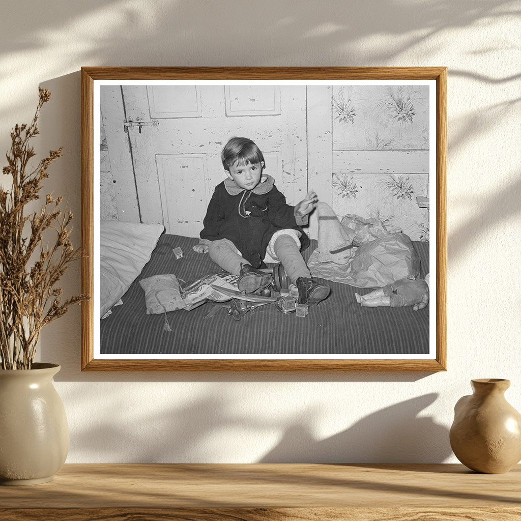 Young Girl Playing at Home in Bradford Vermont 1939