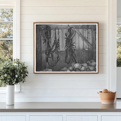 Barn Interior in Orange County Vermont 1939