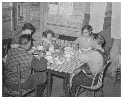 Farm Family Dinner Orange County Vermont October 1939