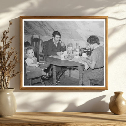 Vintage Family Life in Impoverished Apartment 1939