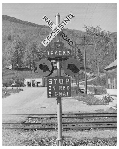 Shaftsbury Vermont Railroad Crossing October 1939