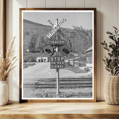 Shaftsbury Vermont Railroad Crossing October 1939