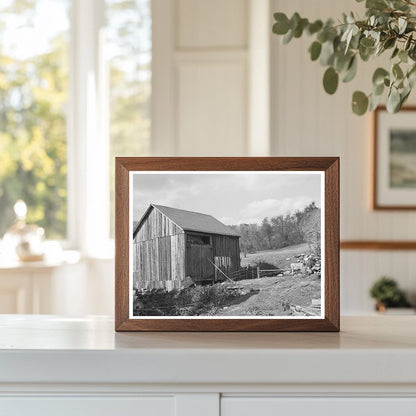 Barnyard Scene on Farm in Orange County 1939