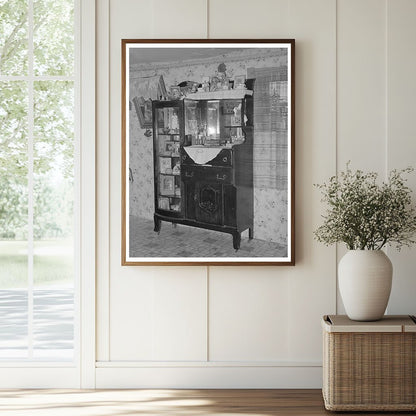 Vintage Sideboard with Photographs in Taos County 1939