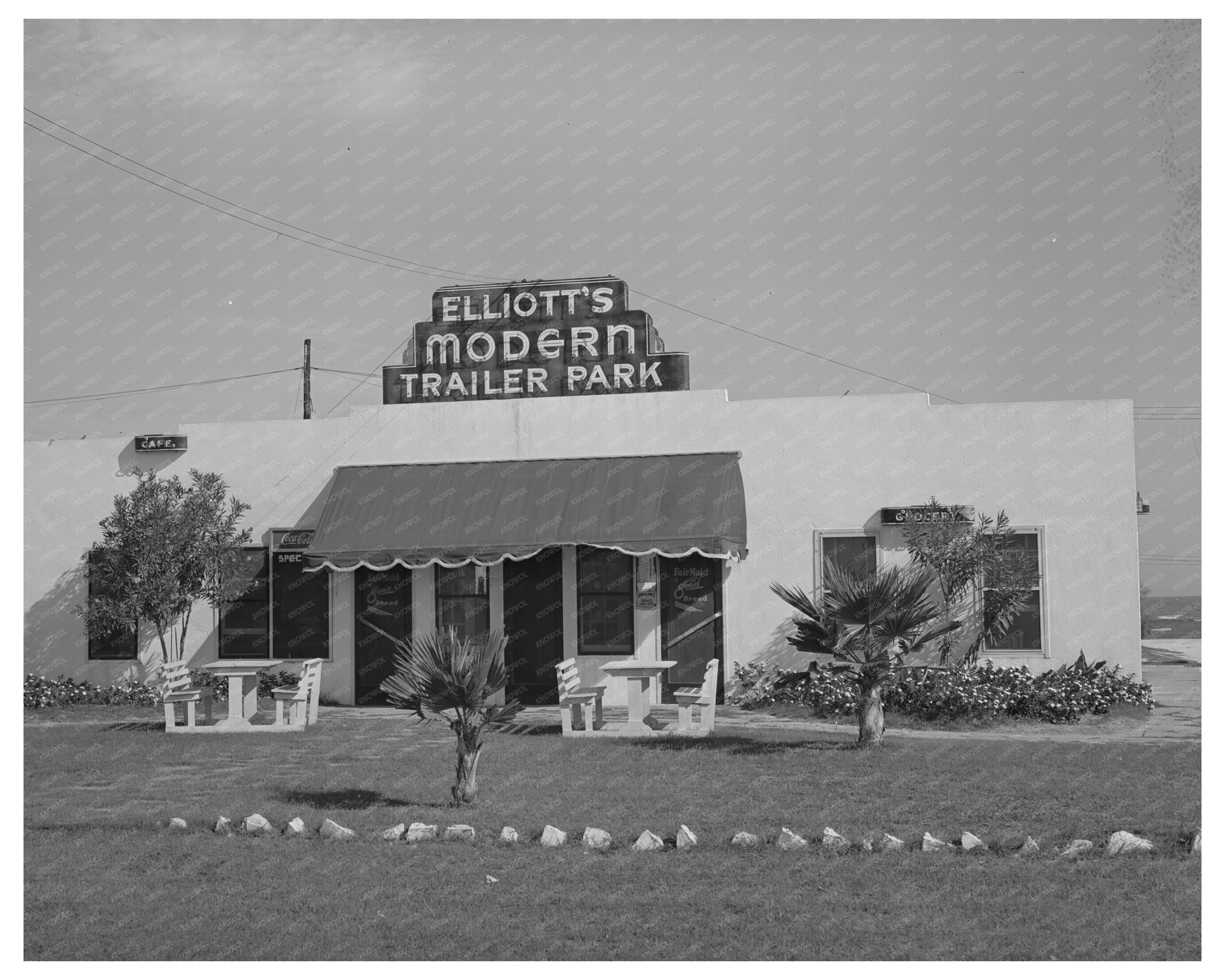 Vintage Trailer Park Main Building Corpus Christi 1939