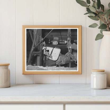 Weighing a Bale of Cotton Houston Texas 1939