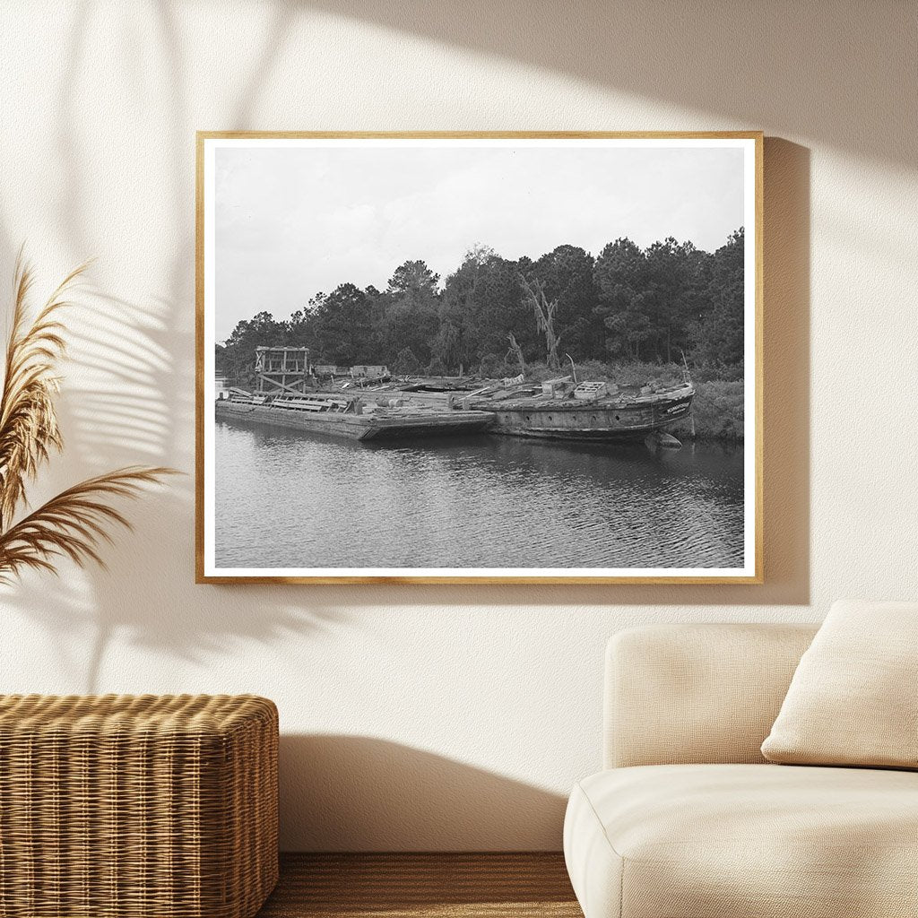Decay of Hulls in Bayou near Houston Texas 1939
