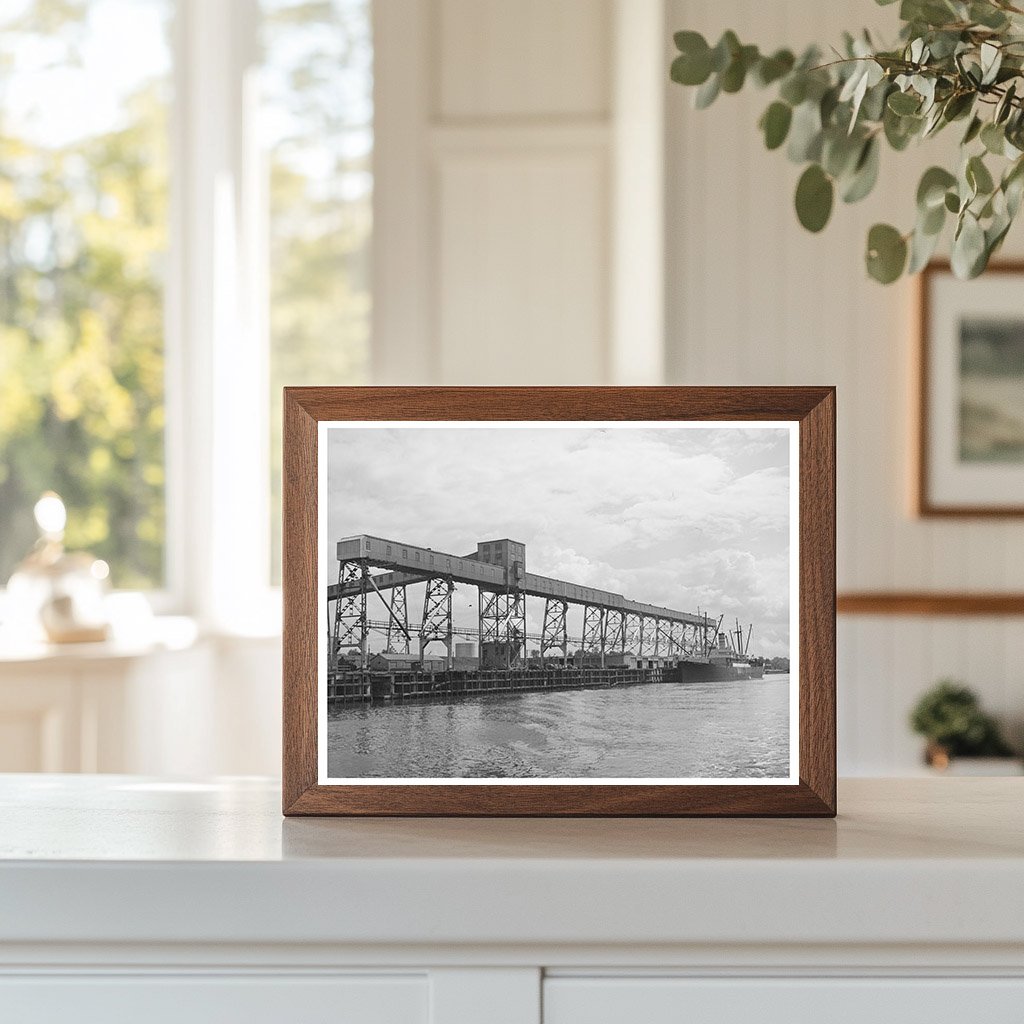 Flour Mill Loading Dock Port of Houston 1939