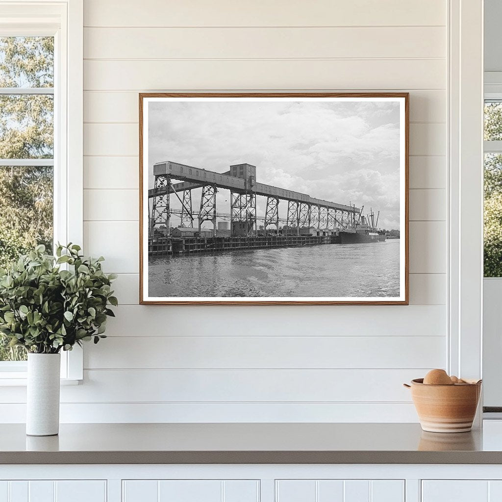 Flour Mill Loading Dock Port of Houston 1939