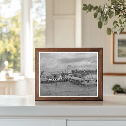 Flour Mill and Docks in Port of Houston 1939