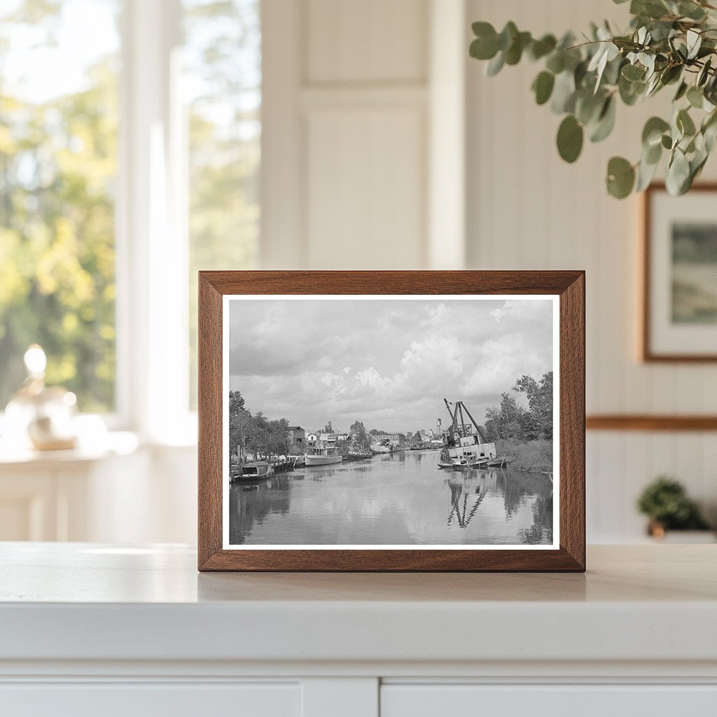 Port of Houston Yacht Pen Vintage Photo October 1939