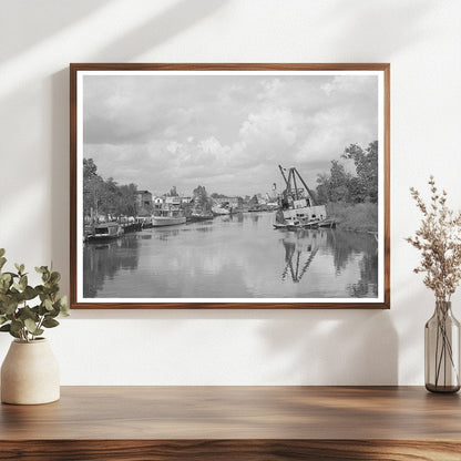 Port of Houston Yacht Pen Vintage Photo October 1939