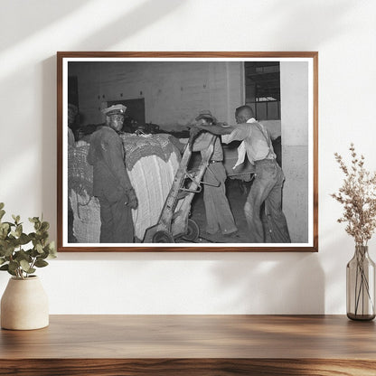 1939 Cotton Loading Process in Houston Texas