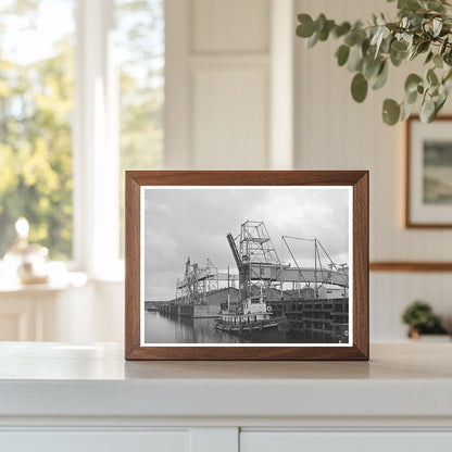 Loading Dock at Port of Houston Texas October 1939