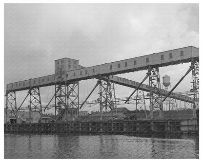 Flour Mill Loading Dock Port of Houston October 1939