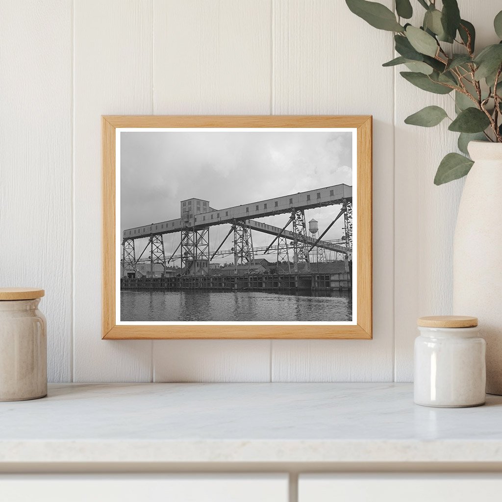 Flour Mill Loading Dock Port of Houston October 1939