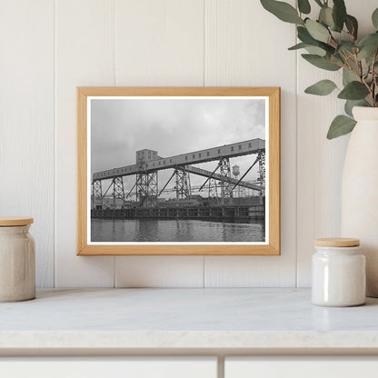 Flour Mill Loading Dock Port of Houston October 1939