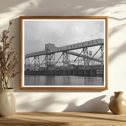 Flour Mill Loading Dock Port of Houston October 1939