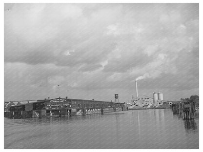 Pier and Cement Plant at Port of Houston 1939